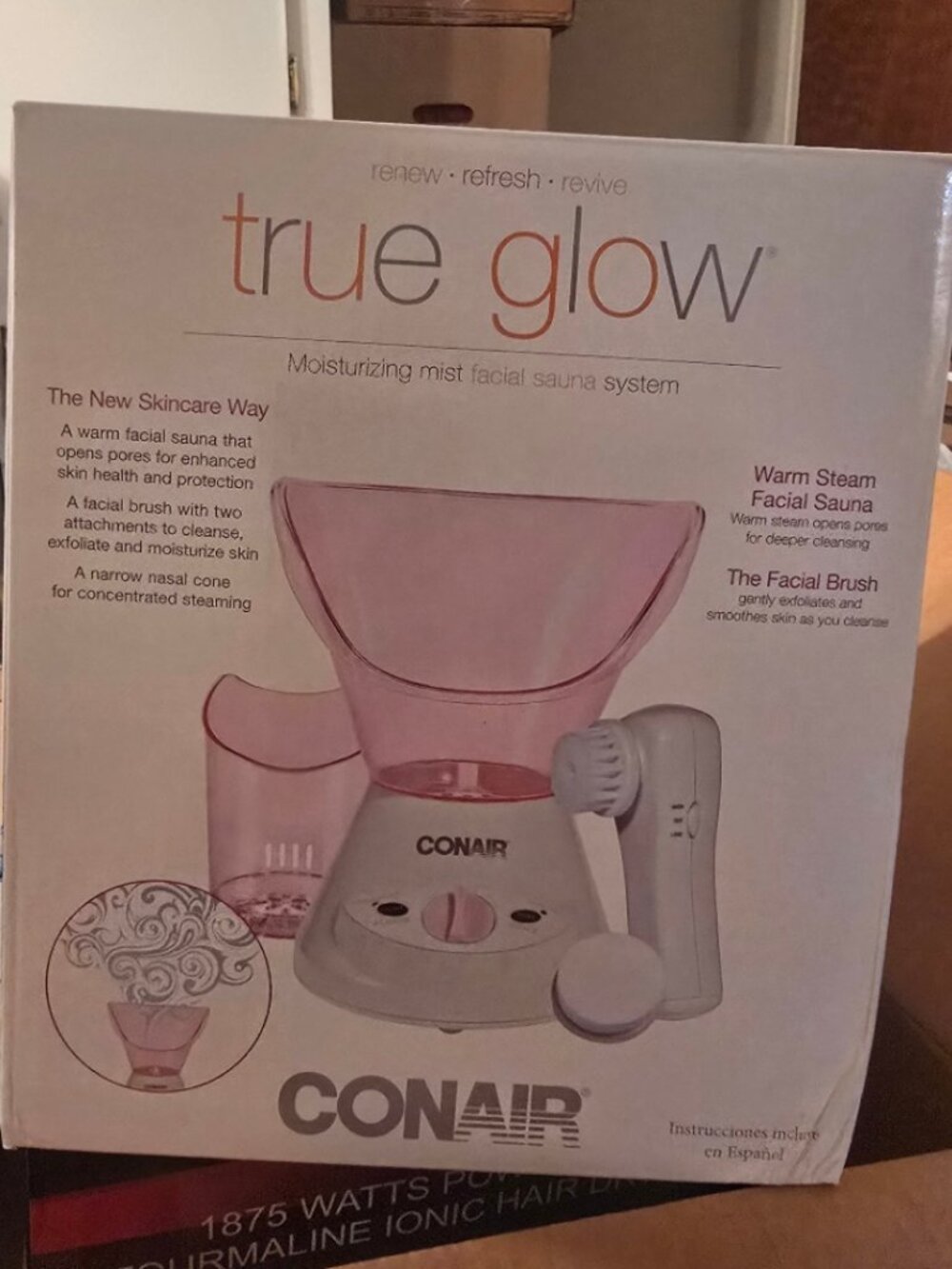 BNIB Brand new Conair True Glow Moisturizing Mist Facial Sauna System